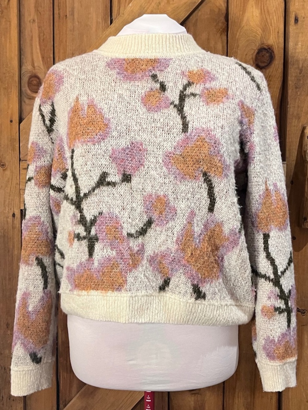 ASOS Object floral tapestry knit sweater size X-Large